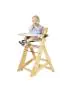 Height Right High Chair w/ Tray and Cloth Seat Cushion [RENTAL]